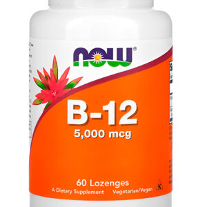Now Foods Vitamina B12 5000mcg E Ácido Fólico 60past