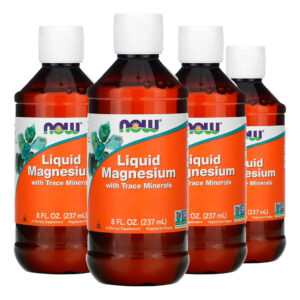 Magnésio Líquido Traço Mineral 237ml Importado 4un Now Foods