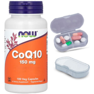 Coenzima Coq10 150mg Now Foods 100 Caps + Porta Cápsulas