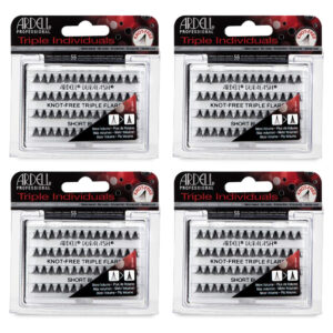 Cílios Postiços Ardell Triple Individuals Knot-free Short Bl