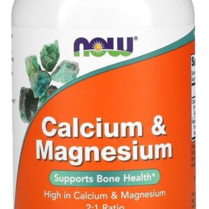 Calcio E Magnesio Now Foods 250 Tabs Ossos Musculos
