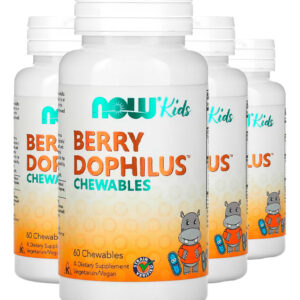 Berrydophilus Infantil Now Foods 60 Chewable Importado 4un