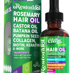 Óleo De Cabelo Clean Beauty Restorafol Com Óleo De Rícino 30