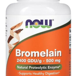 Now Foods, Bromelaína, 500 Mg, 120 Cápsulas Vegetais Sem Sabor