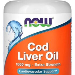 Óleo Fígado Bacalhau 1000mg90 Soft Importado Now Foods