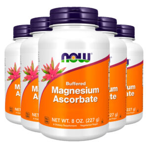 Ascorbato Magnésio Pó + Vit C 227g Importado 5un Now Foods