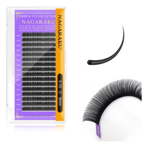 Extensões De Cílios Nagaraku Individual Lashes 0,15 Mm C Cur