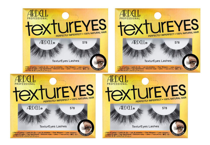 Pestanas Falsas Ardell Textureyes #578, Pacote Com 4