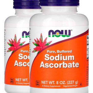 Ascorbato De Sódio 277g Puro Importado 2un Now Foods