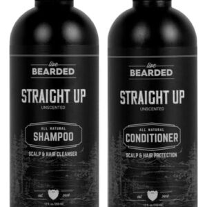 Shampoo E Condicionador Live Bearded Straight Up Para Homens