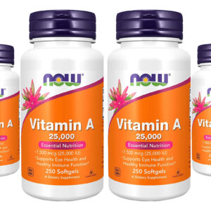 Vitamina A 25.000ui Now Foods Vitamin A 250softgles 4un