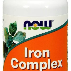 Complexo De Ferro Now Foods Iron Complex 100 Tablets Sabor Sem Sabor