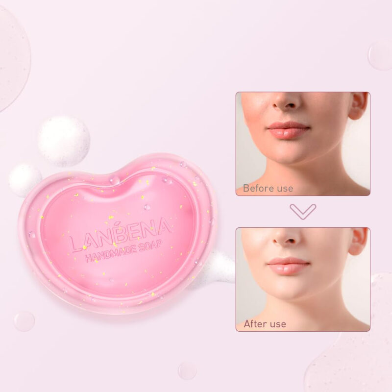 Sabonete Lanbena Pink Hidratante Antienvelhecimento Com Ácid - Imagem 2