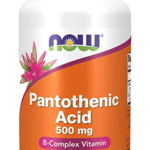 Ácido Pantotênico 500mg Now Foods Vitamina Complexo B 100cap