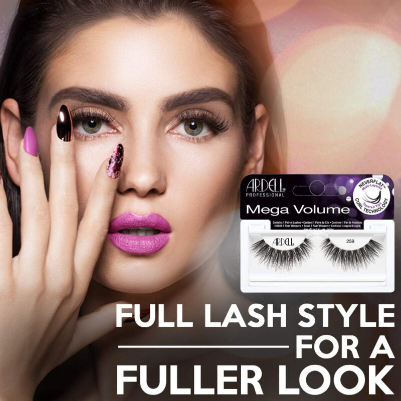 Cílios Postiços Ardell Mega Volume Lash 259 Com Curl Tech, 4 - Image 2