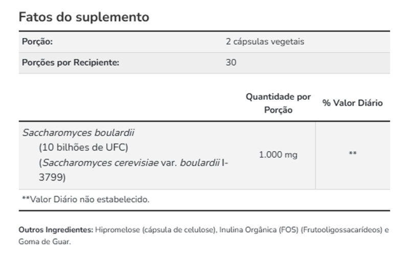 Saccharomyces Boulardii Probiótico 5bi Now Foods 60 Cáps - Image 4