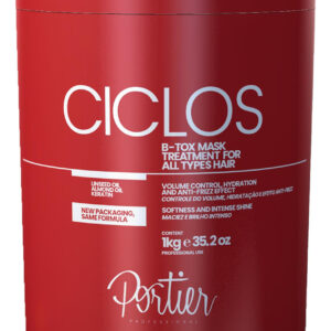 Máscara Capilar Portier Ciclos B-tox Para Cabelos Secos E Da