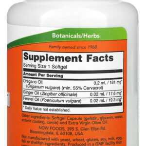 Óleo De Orégano Revestido 90 Sofgels Importado