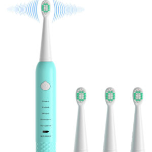 Escova De Dentes Elétrica Wosukk Sonic Para Crianças Com 5 M