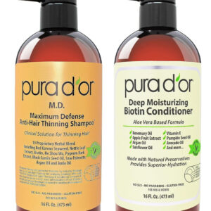 Conjunto De Shampoo E Condicionador De Biotina Antiadelgaçan