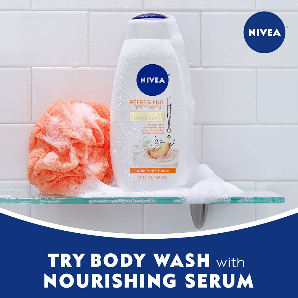 Sabonete Líquido Nivea White Peach And Jasmine 600 Ml (pacot - Imagem 6