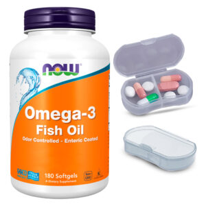 Ômega-3 180 Epa / 120 Dha Now Foods 180soft + Porta Cápsulas