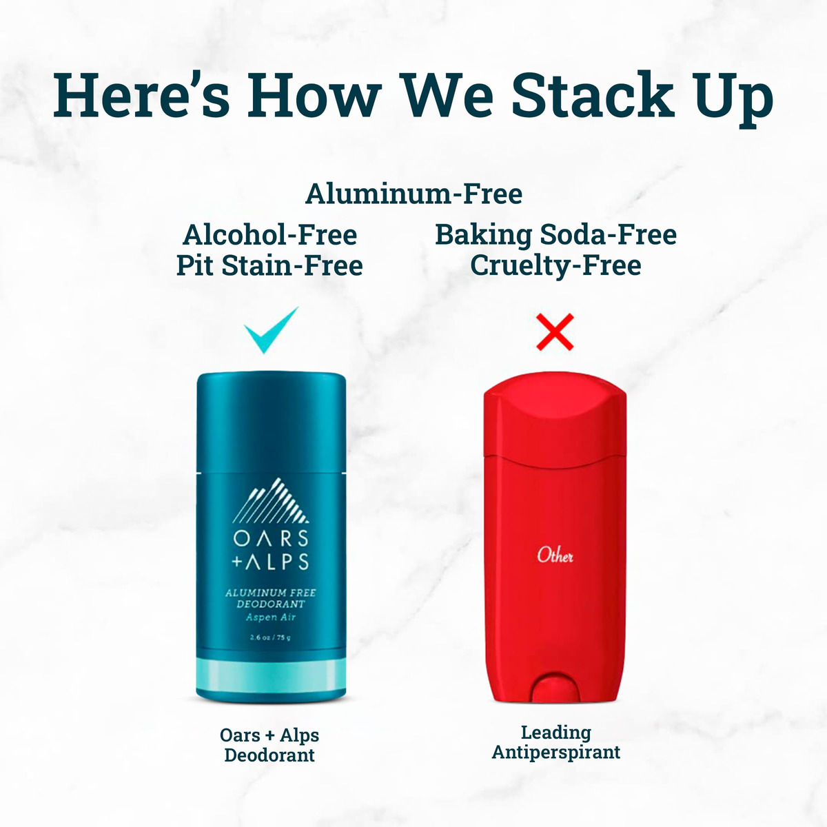 Desodorante Oars + Alps, Sem Alumínio, 75 Ml Para Homens E M - Imagem 6