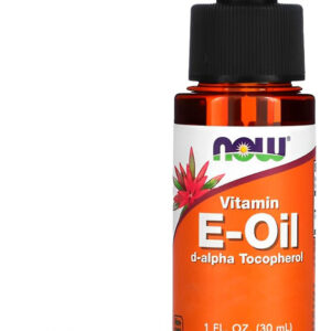 Óleo De Vitamina E 170mg Now Foods 30ml + Porta Cápsulas