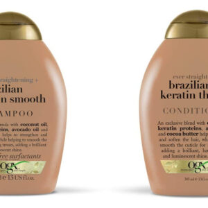 Conjunto De Xampu E Condicionador Ogx Ever-straightening + B
