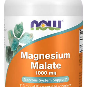 Magnésio Malato Now Foods 1000mg 180 Tabs
