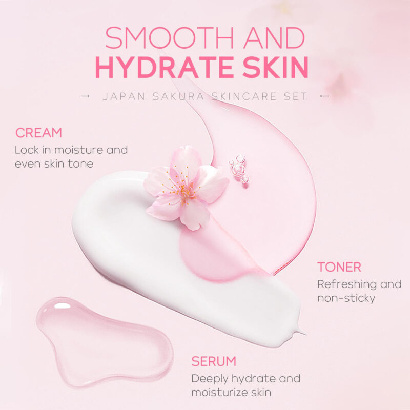 Conjunto De Cuidados Com A Pele Laikou Japan Sakura Com Limp - Image 2