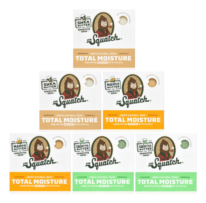 Sabonete Em Barra Dr. Squatch Total Moisture, Pacote Com 6 U