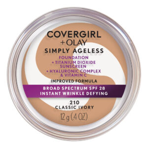 Foundation Covergirl+play Simply Ageless 210 Classic Ivory 1