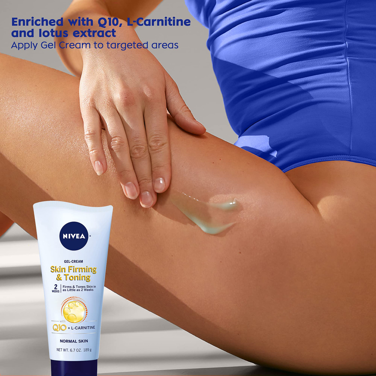 Loção Corporal Nivea Skin Firming W/ 500ml + Gel Creme 200ml - Imagem 3