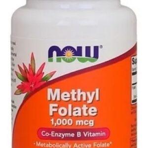 Metil Folato Methyl Folate 1000mcg 90 Tabs - Now Foods Eua
