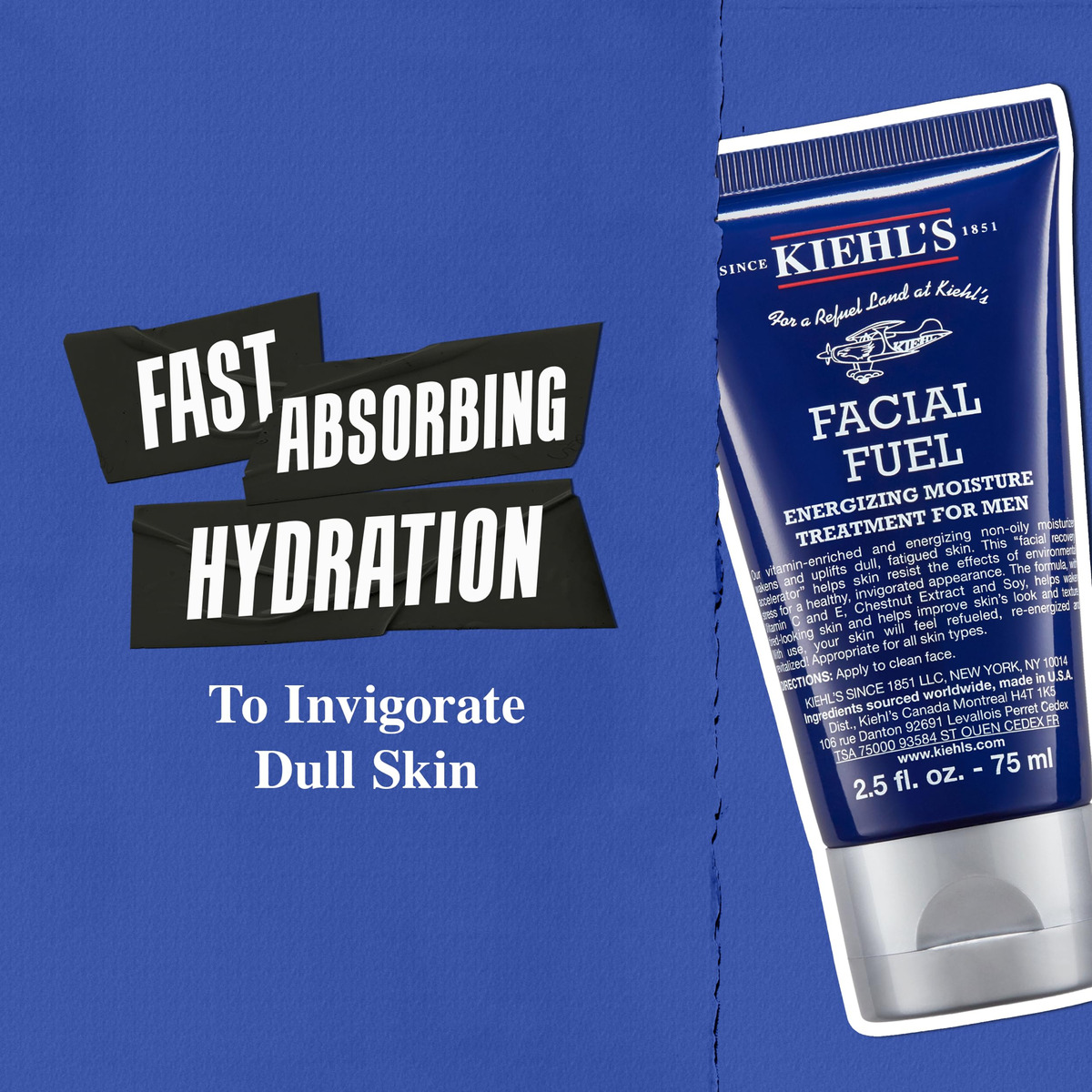Hidratante Kiehl's Facial Fuel Masculino Com Vitamina C 75ml - Imagem 4