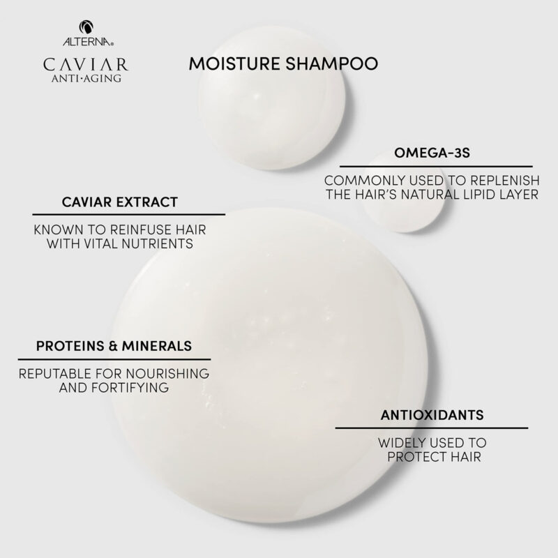 Shampoo Alterna Haircare Caviar Anti Aging Replenishing Mois - Imagem 5