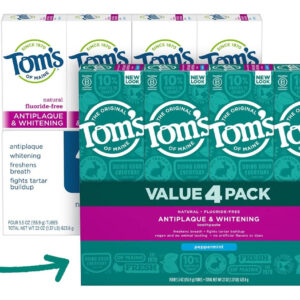 Creme Dental Tom's Of Maine, Sem Flúor, Antiplaca E Branquea