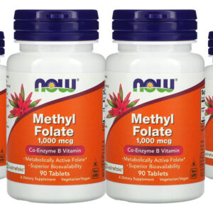 Metilfolato Methyl 1000mcg Now Foods 90 Tablets 4un