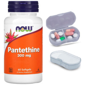Pantetina 300mg Now Foods 60 Softgels + Porta Cápsulas