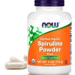 Now Foods Spirulina Em Pó 113g Orgânico