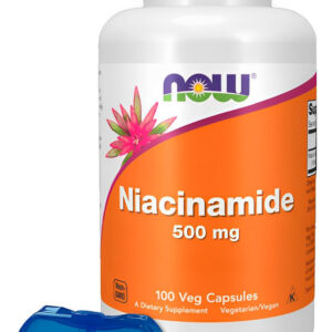 Niacinamida Vit B-3 500mg Now Foods 100 Veg Cáps +porta Cáps