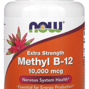 Metil B-12 Now Foods 10000mcg Força Extra 60past Importado