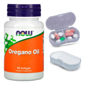 Óleo Orégano Now Foods Revestido 90 Sofgels + Porta Cápsulas