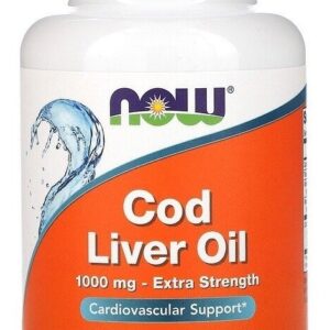 Óleo De Fígado De Bacalhau 1000mg 90 Softgels Cod Liver Oil Now Foods S/sabor