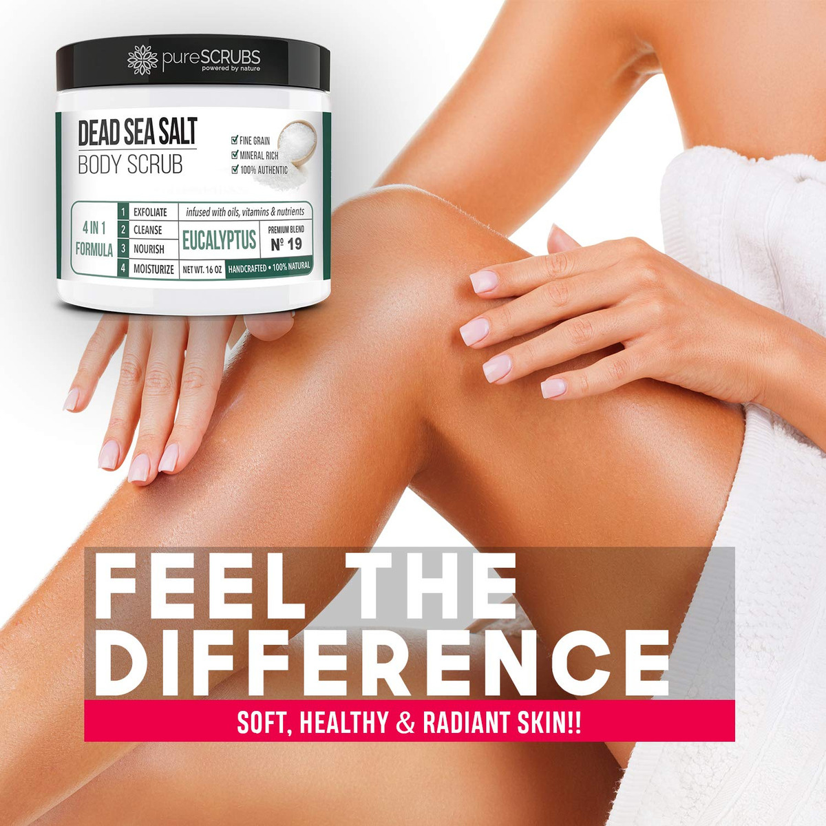 Esfoliante Corporal Purescrubs Premium Eucalyptus 473 Ml Com - Imagem 5