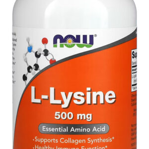 L-lisina 500mg Now Foods L-lysine 250 Veg Caps Importado