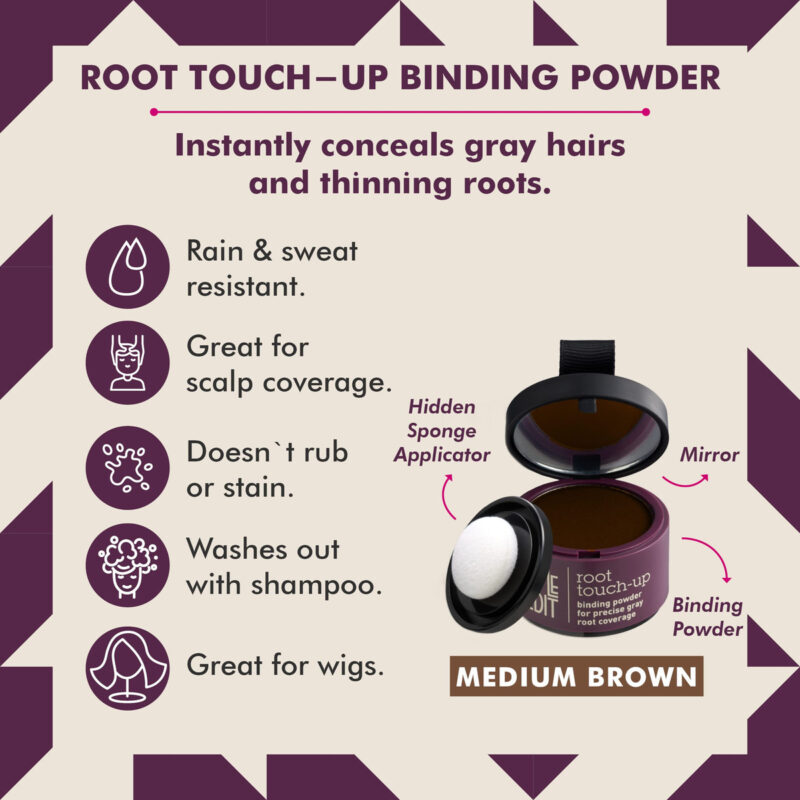 Pacote Com 2 Unidades Para Cabelo Castanho Médio Root Touch - Image 2
