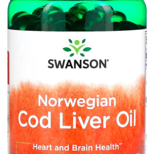 Óleo De Fígado Bacalhau 350mg Swanson 250 Soft Importado