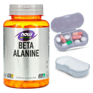 Beta-alanina 750mg Now Foods 120 Caps + Porta Cápsulas